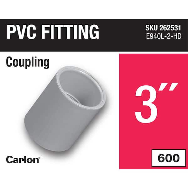 3 in. Electrical PVC Standard Coupling (E940L-2-HD)