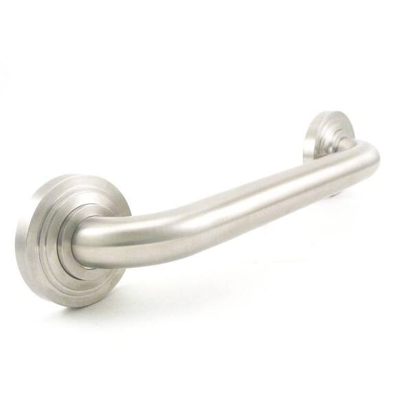 WingIts Platinum Designer Series 12 in. x 1.25 in. Grab Bar Bands in Satin Stainless Steel (15 in. Overall Length)