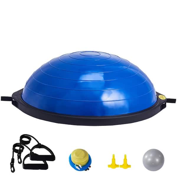 Half Exercise Ball Trainer, 26 in. Balance Ball Trainer, 1500 lbs. Capacity Stability Ball, Gym Full Body Workout, Blue