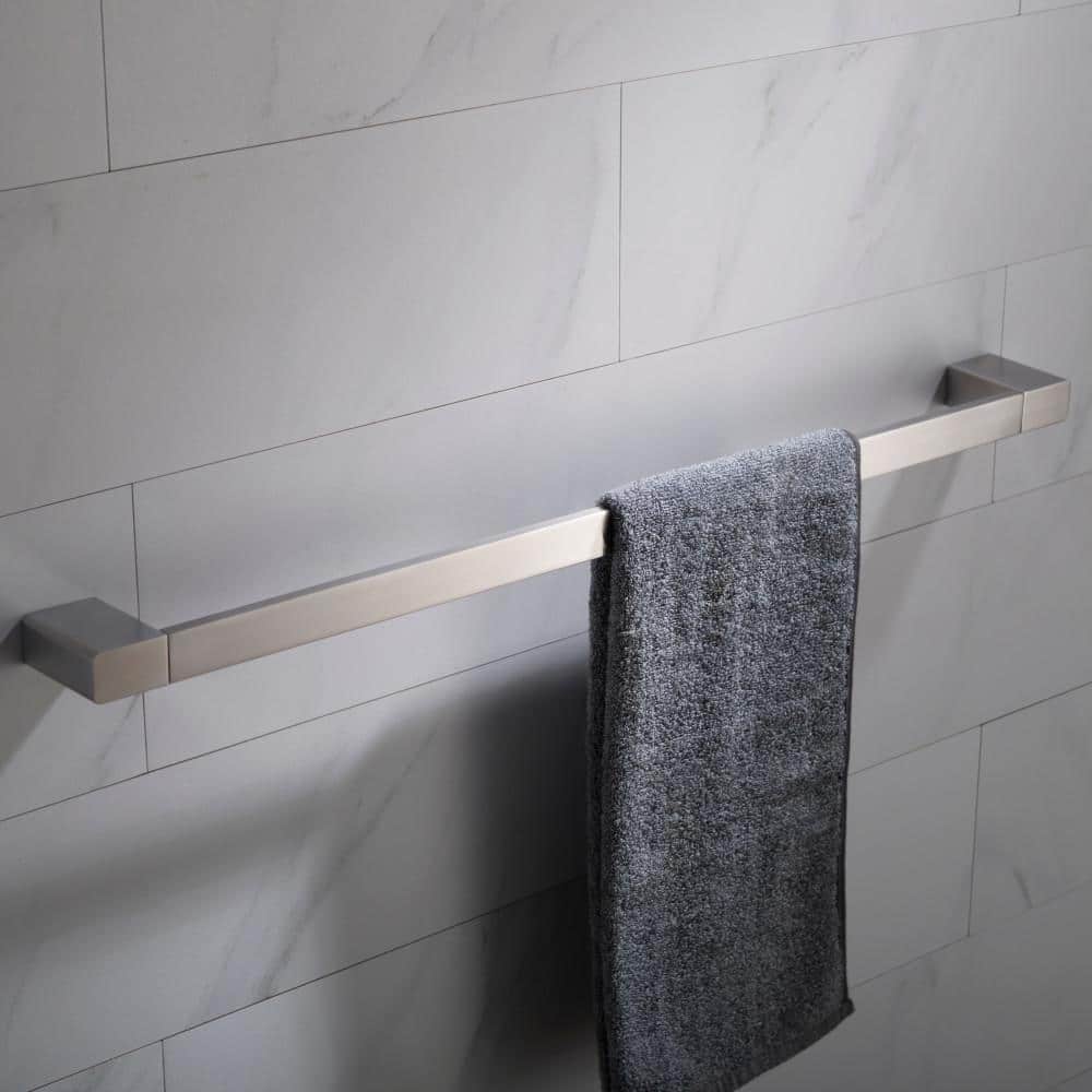 KRAUS Stelios 24-Inch Bathroom Towel Bar In Brushed Nickel – Solid Brass, Modern Design - View #7