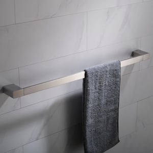 Stelios 24 in. Bathroom Towel Bar in Brushed Nickel