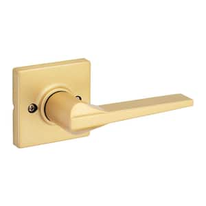 Kwikset Halifax Satin Brass Round Half Dummy Door Handle Handle