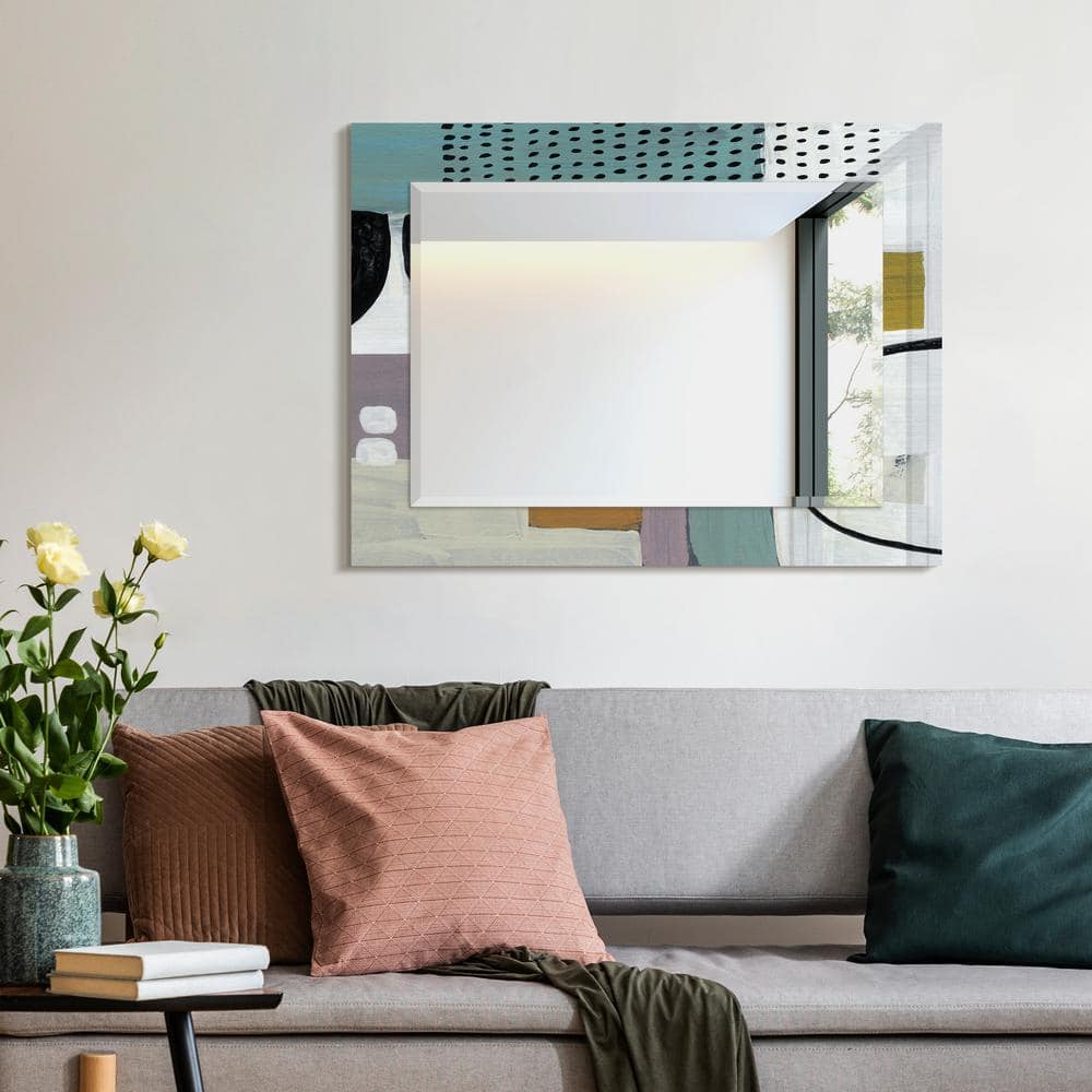 Rectangular Frameless 40" x 30" Beveled Wall Mirror