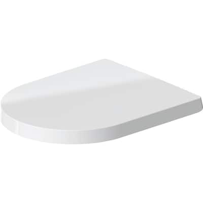 ME by Starck Elongated Closed Front Toilet Seat in. White