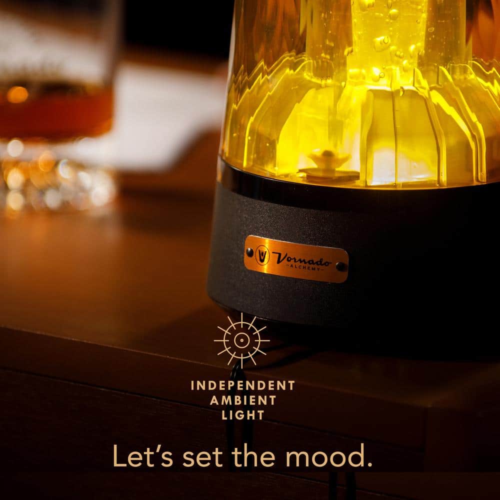 Lucerna Black and Amber Ultrasonic Humidifier with Ambient Light