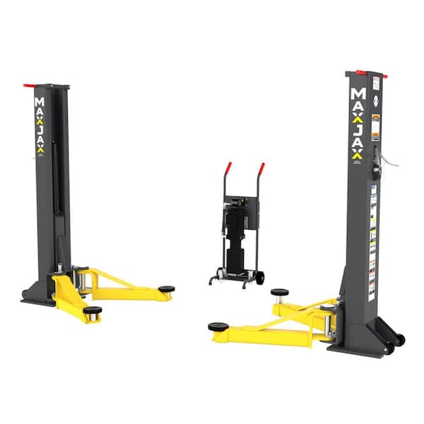 MAX JAX MK7 Symmetric Portable 2 Post Car Lift with 7,000 lbs