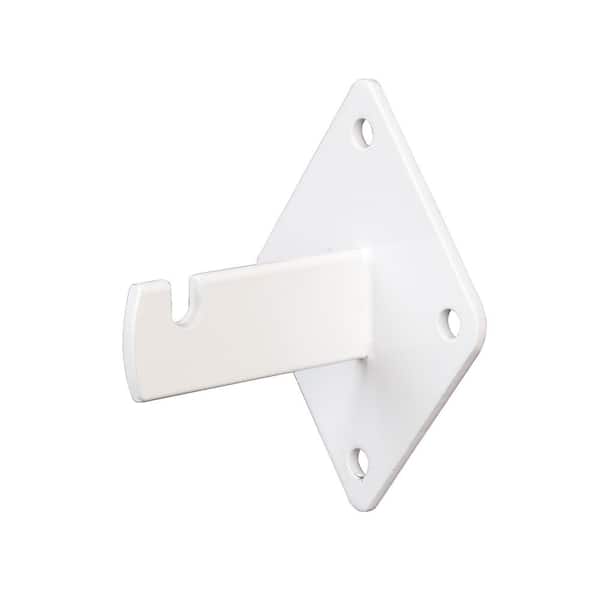 Econoco 3-3/4 in. White Wall Bracket for Gridwall (Pack of 96)