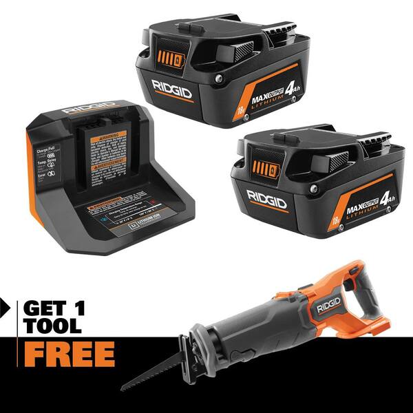 Reviews for RIDGID 18V Starter Kit with (2) 4.0 Ah MAX Output Batteries