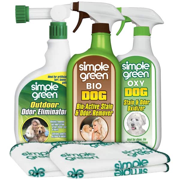 Simple Green Dog Indoor and Outdoor Odor and Stain Remover Kit