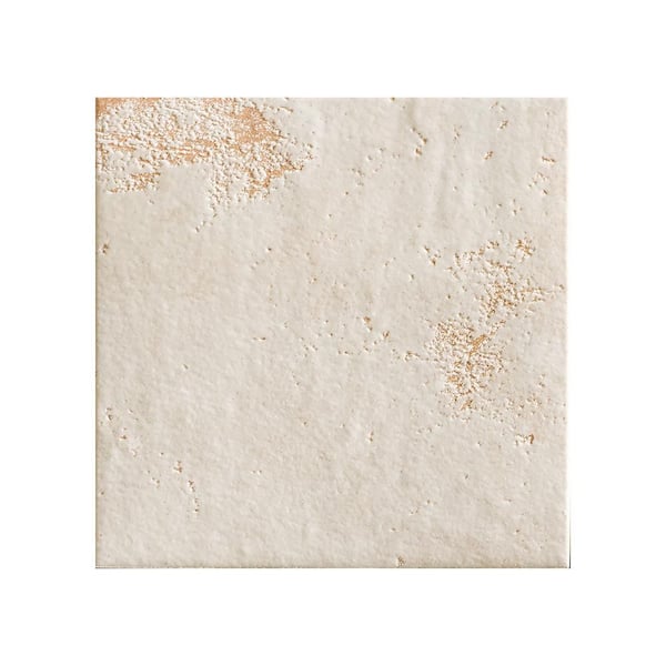 Take Home Sample-Farmstead Off White 4 in. x 4 in. Textured Porcelain Concrete Look Wall and Floor Tile Sample