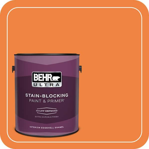 BEHR ULTRA 1 gal. #P220-7 Construction Zone Extra Durable Eggshell Enamel Interior Paint & Primer