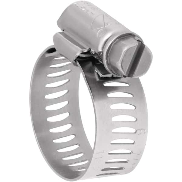 Everbilt 3/8 - 7/8 in. Stainless Steel Hose Clamp (10-Pack)