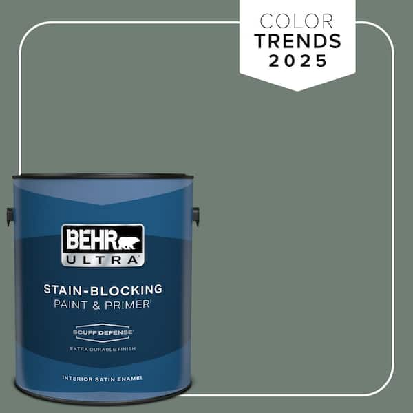 BEHR ULTRA 1 gal. #N420-5 Boreal Extra Durable Satin Enamel Interior Paint & Primer