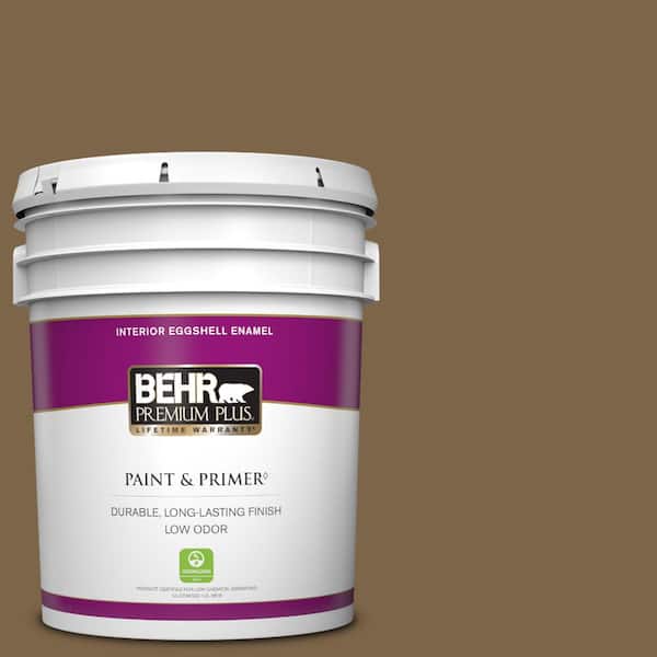 BEHR PREMIUM PLUS 5 gal. #PPU4-19 Arts and Crafts Eggshell Enamel Low Odor Interior Paint & Primer