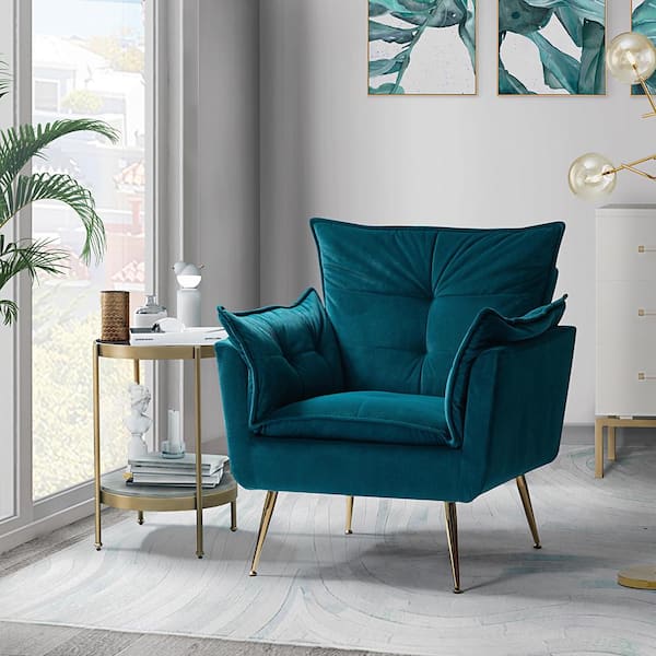 Teal chair for discount bedroom