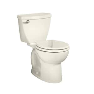 Cadet 2-piece 1.28 GPF 10 in. Single Flush Round 3-Powerwash Rough-In High-Efficiency Toilet in Linen Seat Not Included