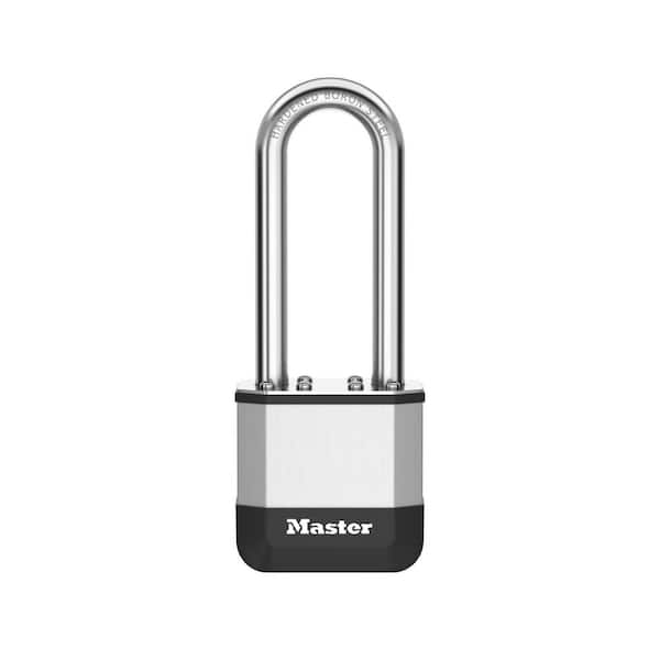 Elite Heavy Duty Lock with Hardened Boron Steel Shackle, 1-3/4 in. wide, 2-1/2 in. Shackle