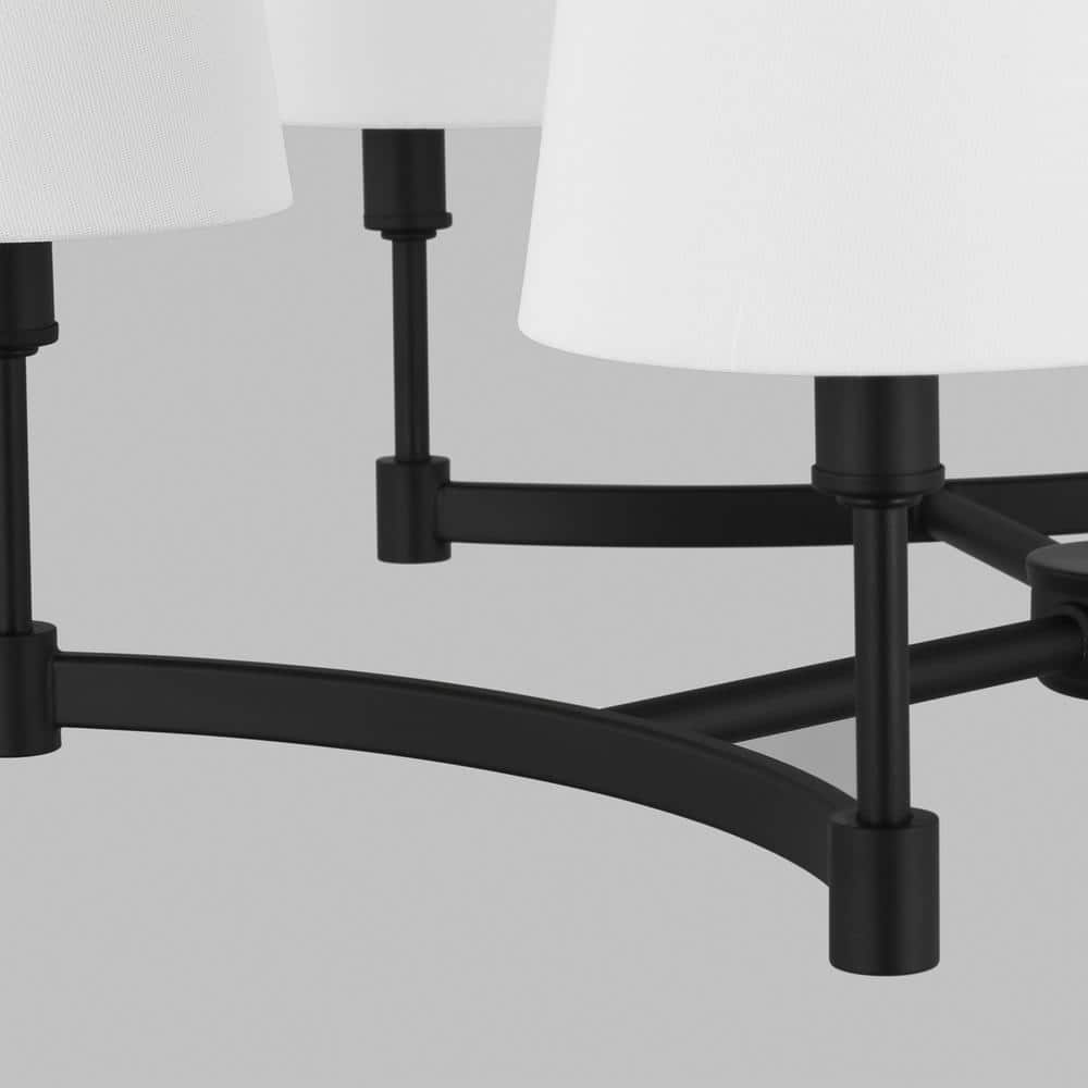 Chatfield Midnight Black 6-Light Transitional Chandelier