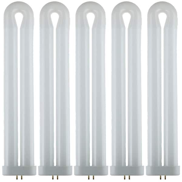 Sunlite 12 in. 40-Watt T8 U-Bent Ful Fluorescent Tube CFL Light Bulb Black Light Bulb (5-Pack)