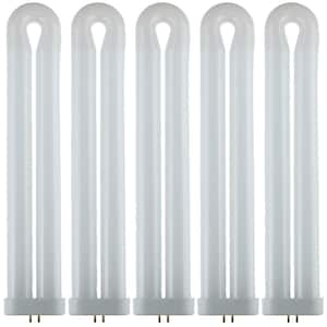 12 in. 40-Watt T8 U-Bent Ful Fluorescent Tube CFL Light Bulb Black Light Bulb (5-Pack)