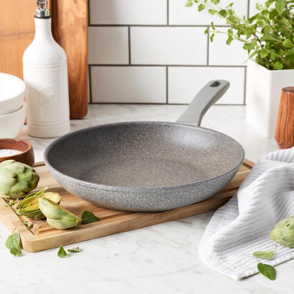 Parma Plus 10-inch Gray Aluminum Nonstick Fry Pan with Ceramic Coating