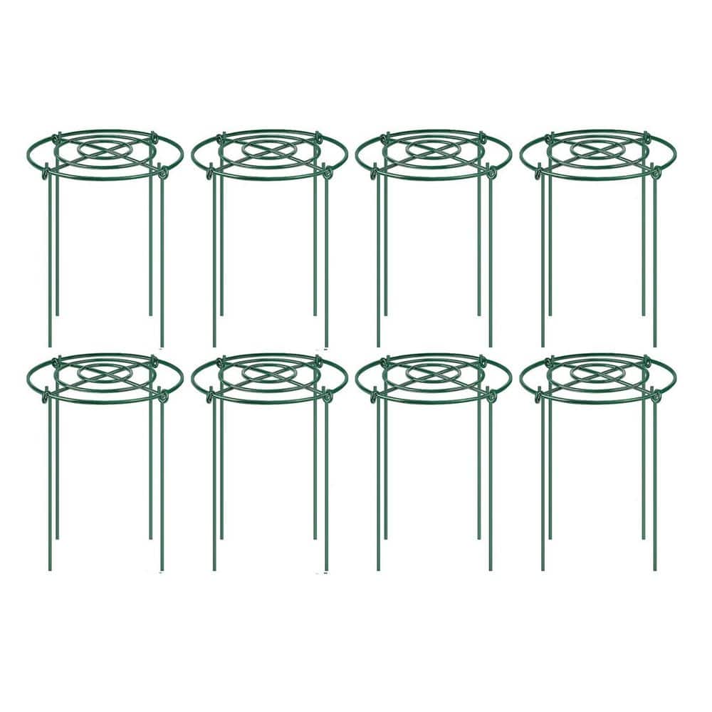 Oyezvary 16 in. H Green Heavy Duty Metal Peony Cages and Supports