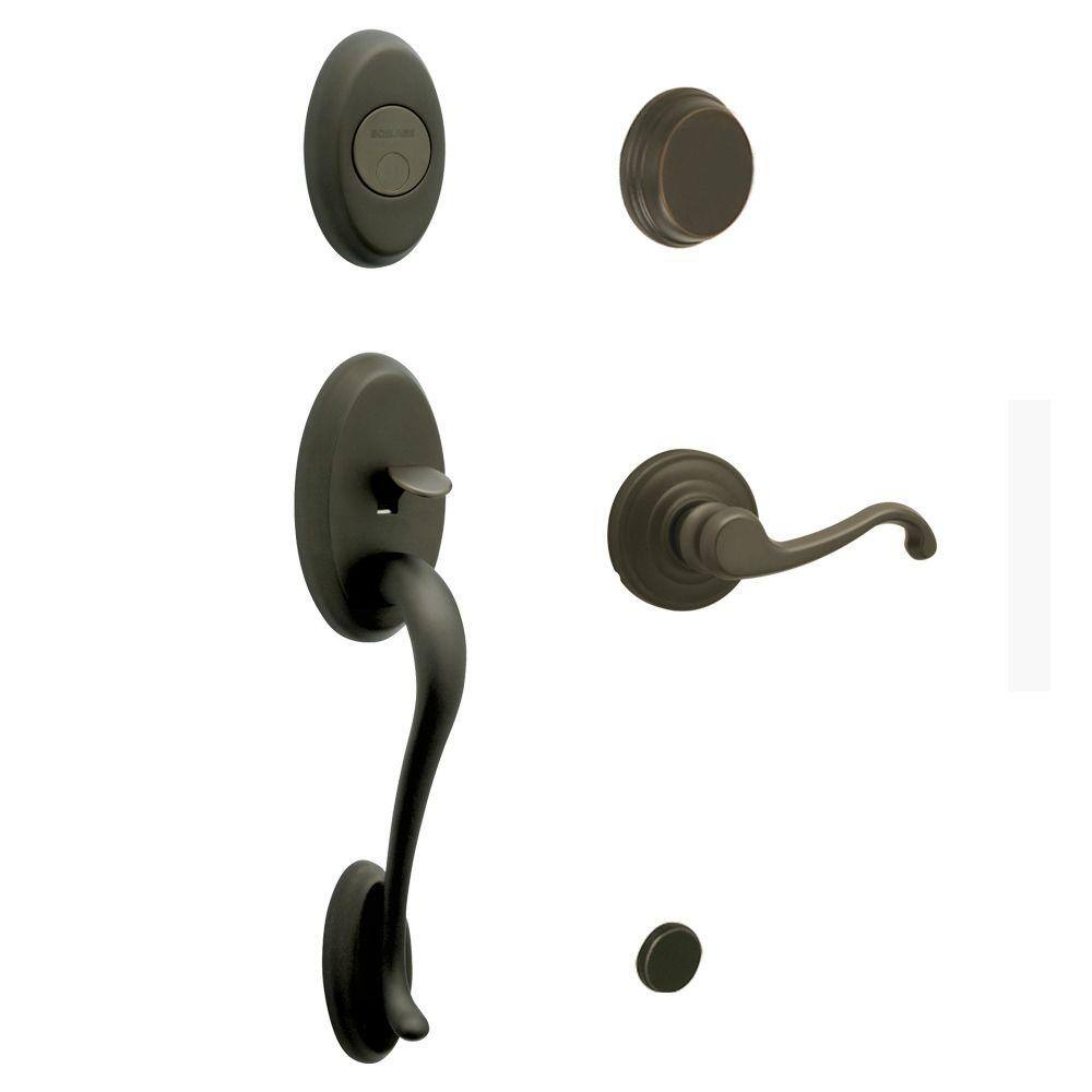 Schlage Wakefield Oil Rubbed Bronze Left Handed Callington Lever Dummy