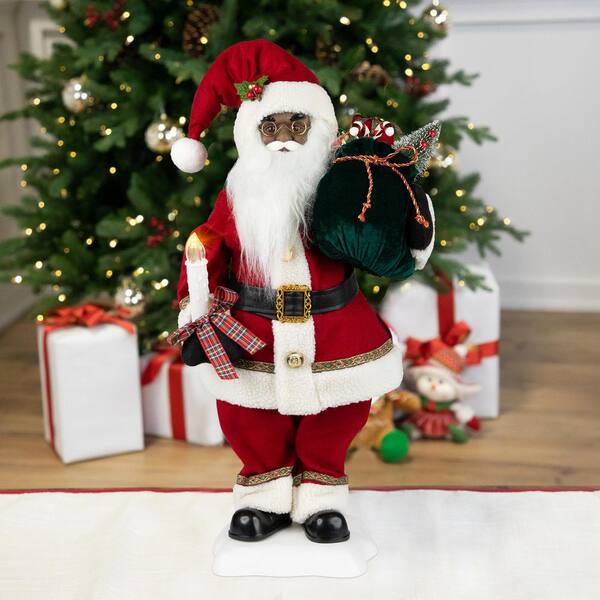 Northlight African American Animated and Musical Santa Claus with