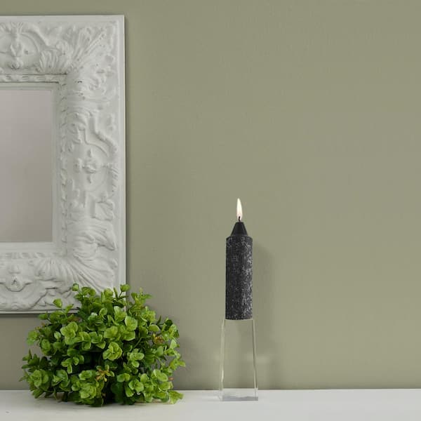 ROOT CANDLES 5 in. Timberline Collenette Black Dinner Candle (Box of 8)