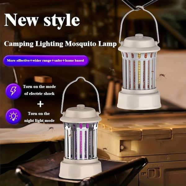 ITOPFOX Chargeable Electric UV Mosquito Killer Lamp Pest Fly Trap Catcher  Harmless Odorless Noiseless Bug Zapper-Sliver Plating H2SA17OT099 - The  Home Depot