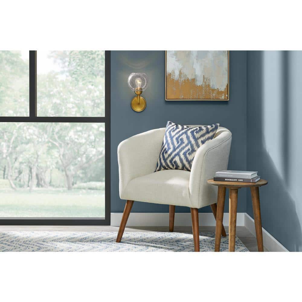 Jill 1-Light Gold Wall Sconce with Clear Seeded Glass Shade price history on PriceWatchPro