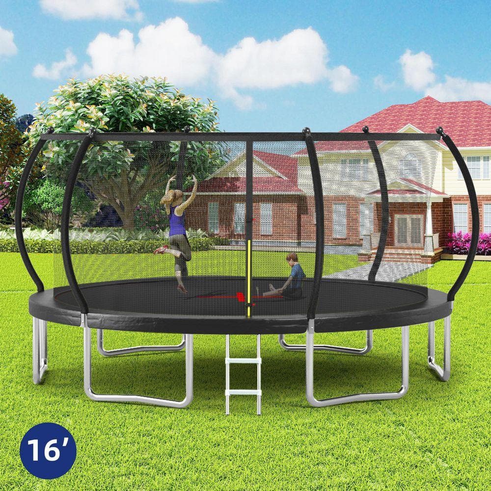 ToolCat 16 ft. Pumpkin Trampoline-Extra Stability with 6-Legs, UV