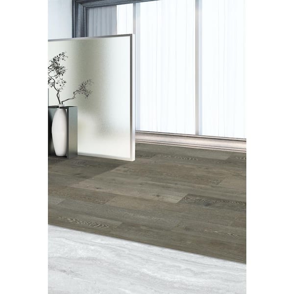 Waterproof Rigid Core Flush Reducer in the color Safron 0.27 in. T x 1.69 in. W x 94 in. L