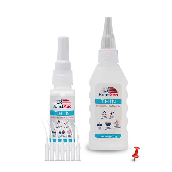 BXT2 CA Glue Set 2 oz. Thin Viscosity, Premium Super Glue Kit, Clear (1-Pack)