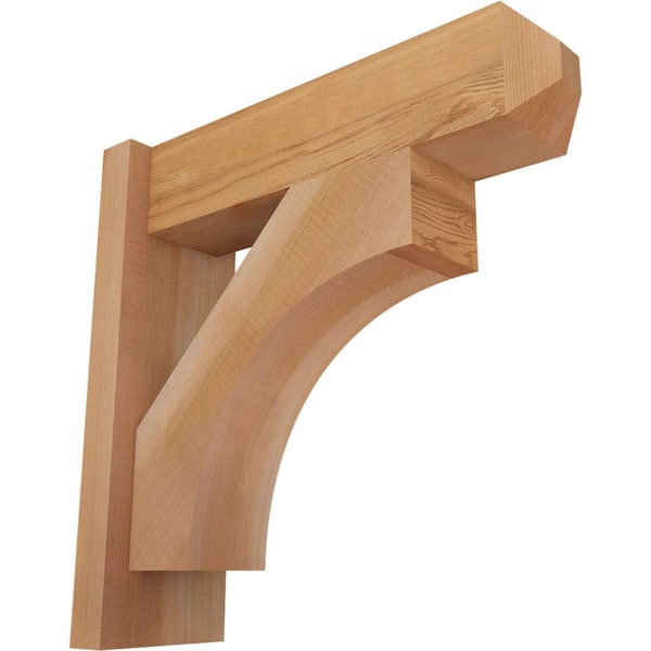 Ekena Millwork 6 in. x 18 in. x 18 in. Western Red Cedar Westlake Craftsman Smooth Outlooker