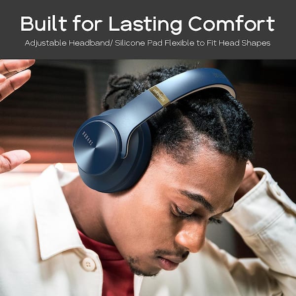 Ahfiwaso Optimized Navy Blue Wireless Bluetooth Noise Ahfiwaso Optimized Navy Blue Wireless Bluetooth Noise
