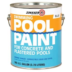 1 Gal. Blue Flat Oil-Based Swimming Pool Paint (4-Pack)