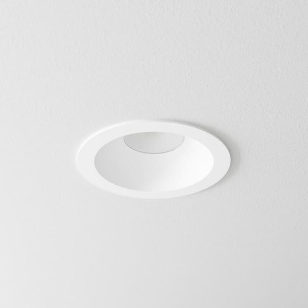 4 in. White Recessed Light Round Trim (24-Pack)