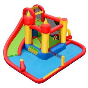 Multi-Color Inflatable Water Slide Jumping Bounce House Bouncy Splash Park