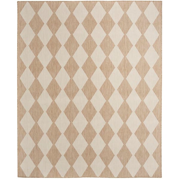 Nourison Positano Jute 7 ft. x 10 ft. Diamond Contemporary Area Rug