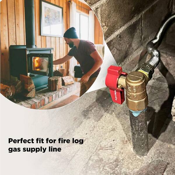 thumbnail image 2 of Supplying Demand 01-480G Gas Shut-off Angle Valve 1/2" OD Flare X 1/2" FIP 2 of 9