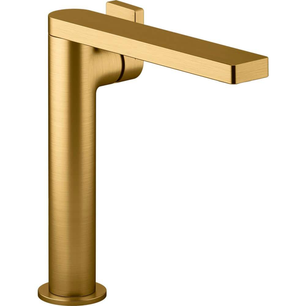 KOHLER Composed Single Handle Single Hole Bathroom Faucet In Vibrant   Vibrant Brushed Moderne Brass Kohler Single Hole Bathroom Faucets 73168 4 2mb 64 1000 