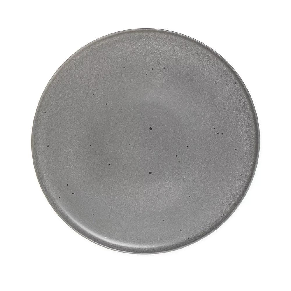 10.5'' Truffle Gray Ceramic Dinner Plate Set