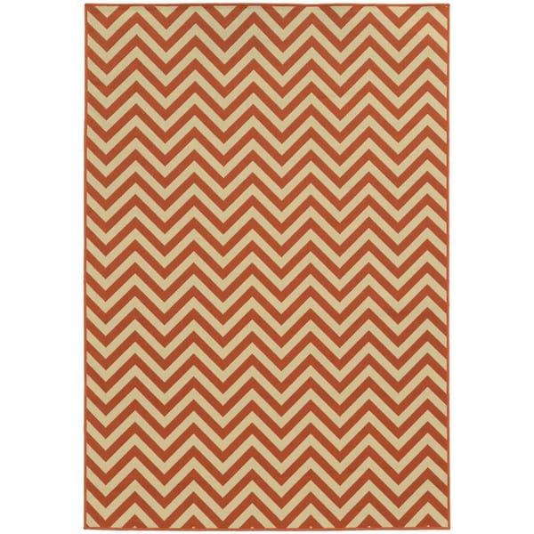 Home Decorators Collection Breakwater Terracotta 5 ft. x 8 ft. Area Rug