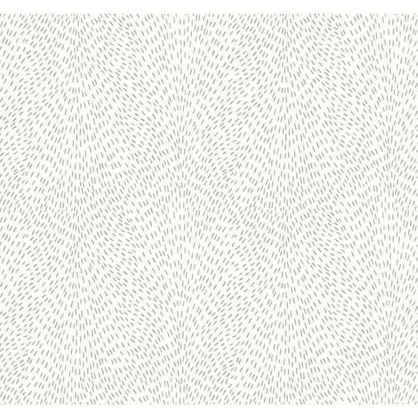 White Dew Drop White Non-Pasted Non-Woven Glitter Wallpaper