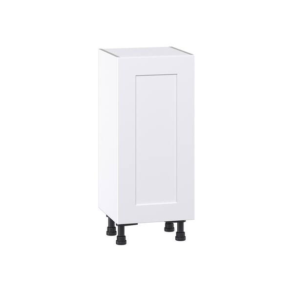J COLLECTION Wallace 21 in. W x 24 in. D x 34.5 in. H Painted Warm White Shaker Assembled Base Kitchen Cabinet with 3 Inner Drawers
