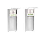Stainless Steel 33 oz.. Wall Mount Elbow Press Liquid Gel Soap and Hand Sanitizer Dispenser, (4-Pack)