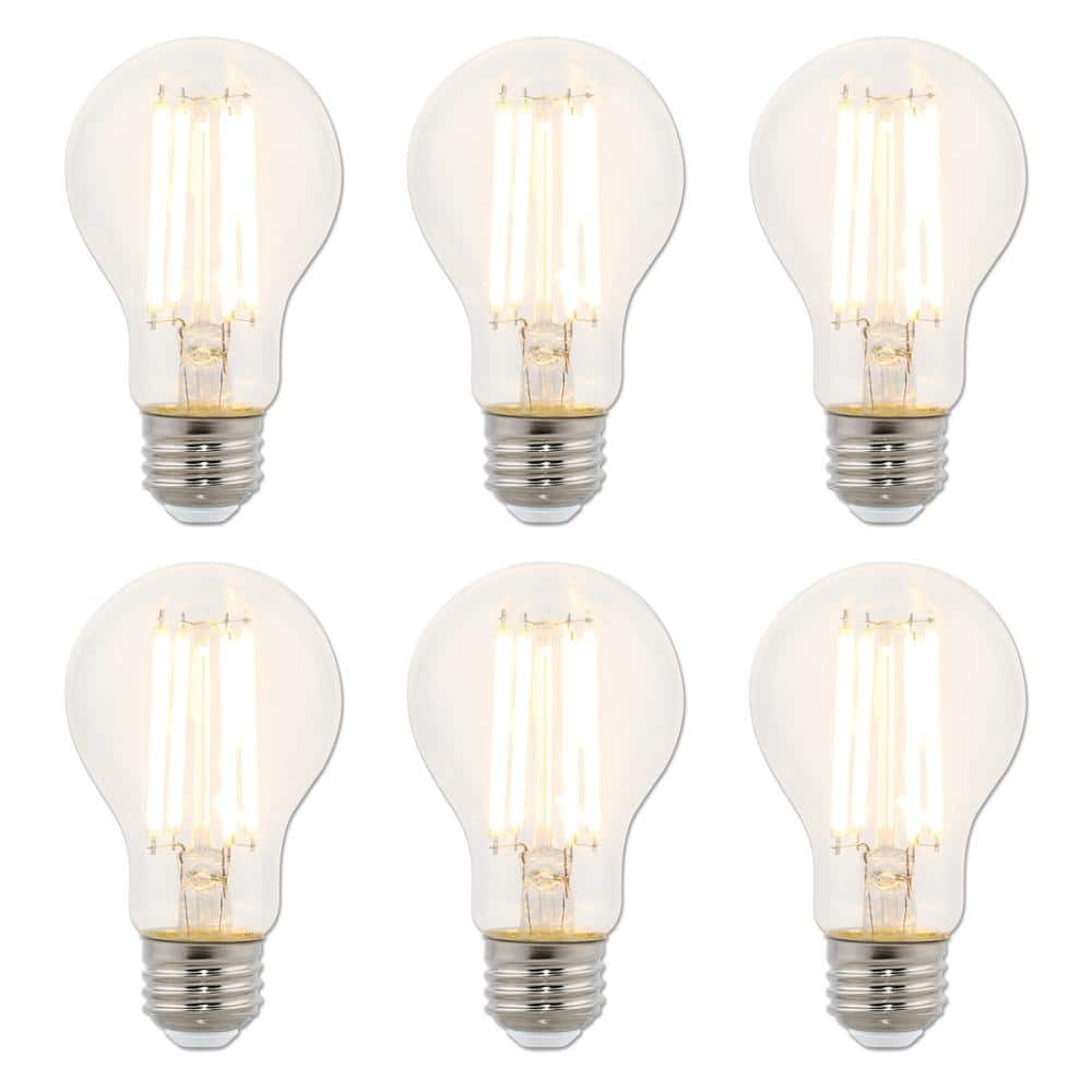 100-Watt Equivalent A19 Dimmable Clear E26 Edison Filament LED Light Bulb 2700K (6-Pack) price history on PriceWatchPro
