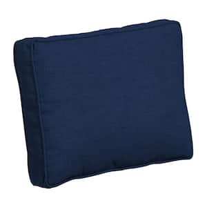 Plush PolyFill 19 in. x 24 in. Sapphire Blue Leala Outdoor Rectangle Outdoor Lumbar Pillow