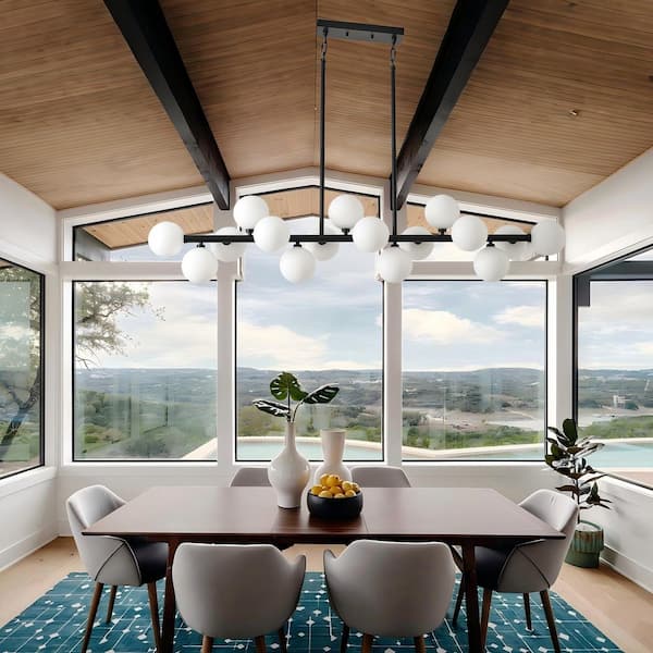 Glass Pendant Lights Mid Century Modern Dining Light Marsie Modern